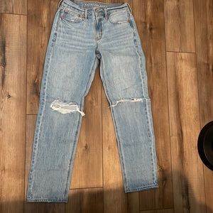 american eagle 90s straight low rise jeans